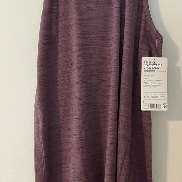 EUC-  Athleta Essence Space Dye Tie Back Tank SMALL - Picture 7 of 8